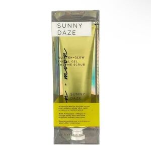 Sun + Moon Sunny Daze Glisten + Glow Facial Gel Enzyme Scrub 5.1 oz New in Box